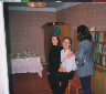 Маленький фрагмент моего новоселья (весна 2001): Женя, Женечка и Иришка